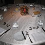 Photo of table setting of reusable tableware