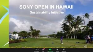 Slide of awardee Sony Open Hawaii