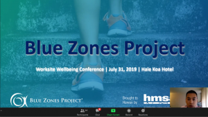 Slide of awardee Blue Zones Project